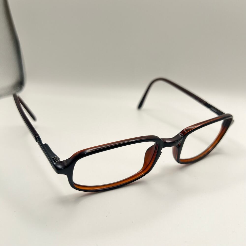 Marchon M407 001 Cold Insert Eyeglasses Black Brown 52-20-140
